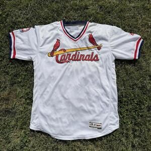 St. Louis Cardinals 1982 Cooperstown Throwback  30th Anniv. Home Jersey Sz 44